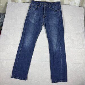 Levi's 505 Men's Straight Jeans Blue Stone‎ Wash Denim Zip Fly 5-Pocket W32 L32